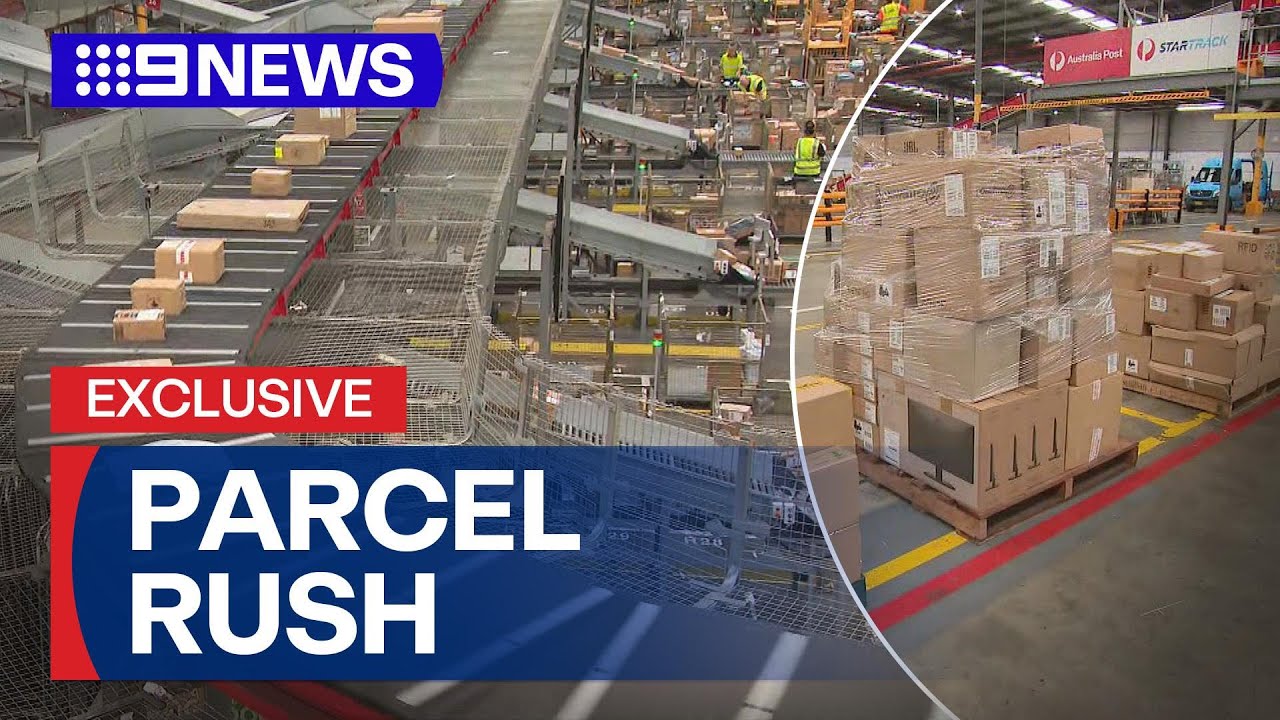 EXCLUSIVE: AusPost prepares for record-breaking number of festive deliveries | 9 News Australia