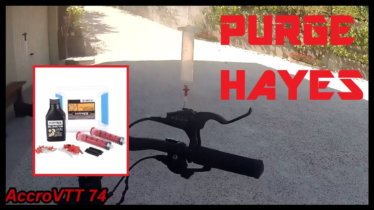 Purge de freins Hayes /hydraulique/entretien