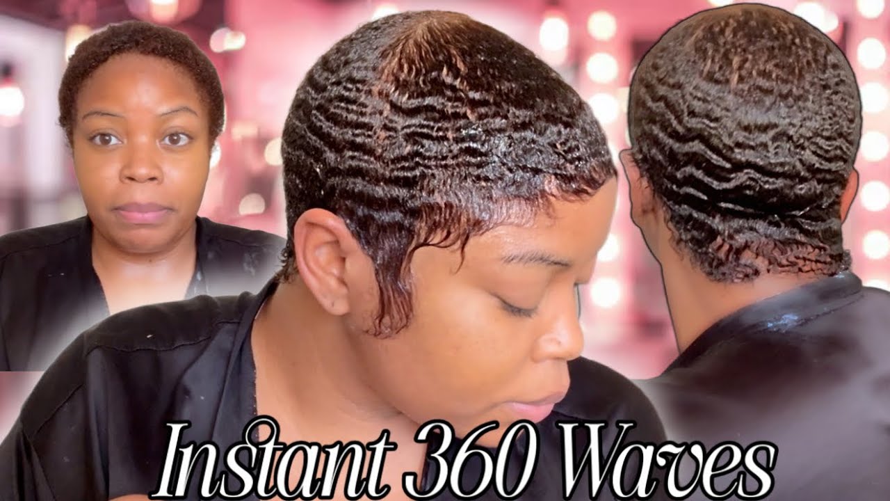 ✨ FROM AFRO TO INSTANT 360 WAVES | SHORT HAIR TUTORIAL  ✨