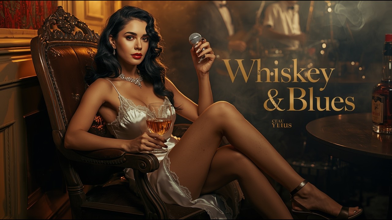Classic Whiskey Blues 🎸 Deep Soothing Slow Blues Guitar for a Timeless Nostalgic Midnight