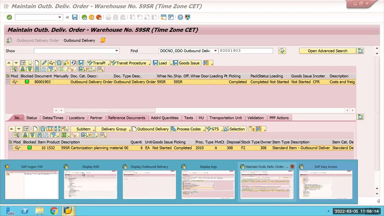 How to do Basic Cartonization planning  By Sumanth