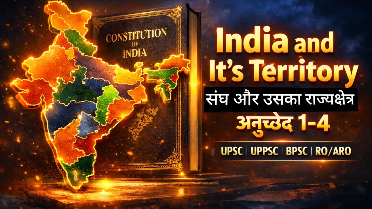 Union and Its Territory | अनुच्छेद 1–4 | भारतीय संविधान | UPSC, UPPSC, BPSC, RO/ARO