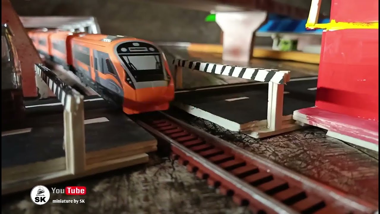 Rail  Road Crossing Fatak miniature models by @MiniaturebySK