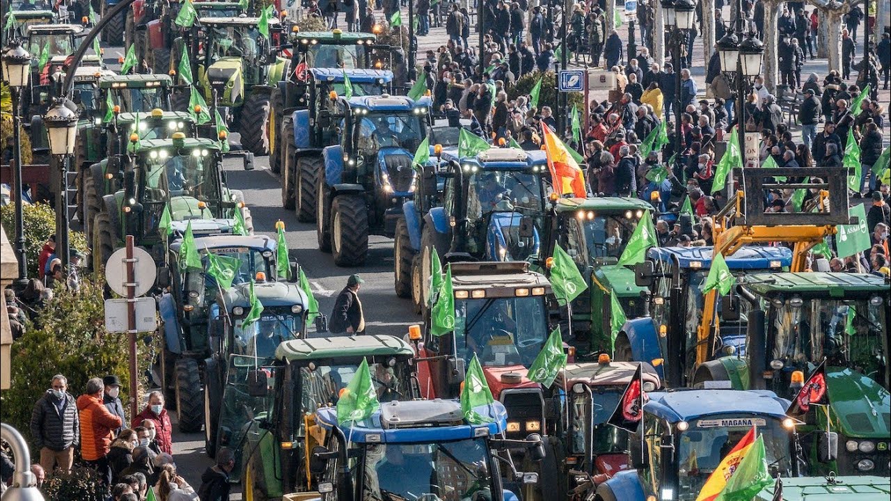 Una tractorada amenaza con paralizar Guadalajara