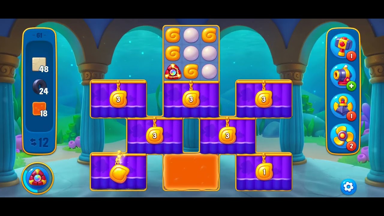 Fishdom gameplay Snail Race win #fisdom #gameplay 