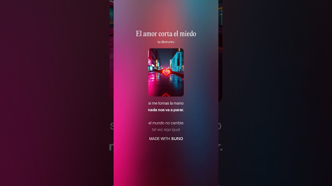 El amor corta el miedo