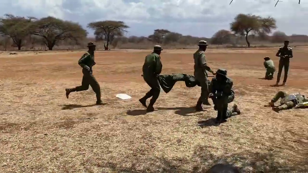 Ranger Training Simulation - Buffalo Attack, Kenya