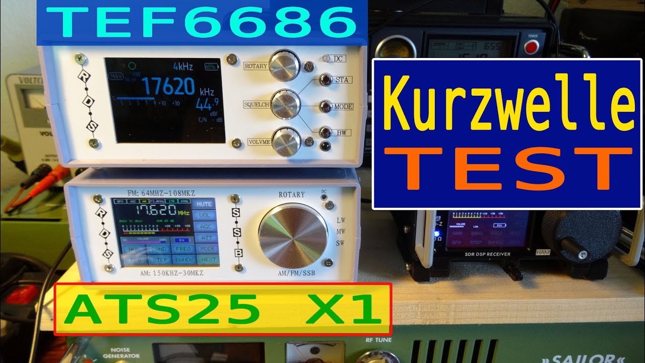 Kurzwelle Shortwave Test ► TEF6686 vs ATS25 X1 ► H&ouml;rerlebnis / Sound Experience Quality