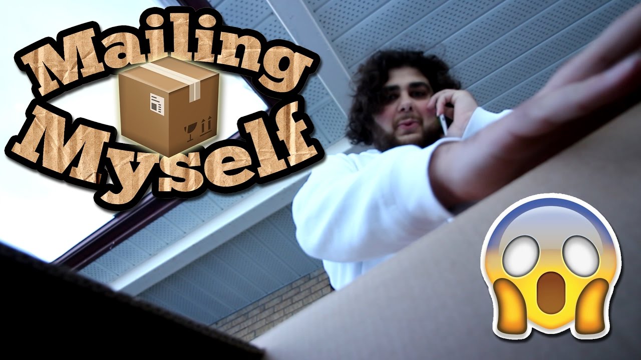 (GONE WRONG!) MAILING MYSELF IN A BOX // 24 HOUR OVERNIGHT CHALLENGE IN A BOX MAILING MYSELF!