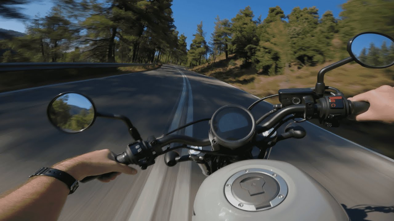 Mountain // POV ASMR // Honda Rebel 500 // Shorty GP