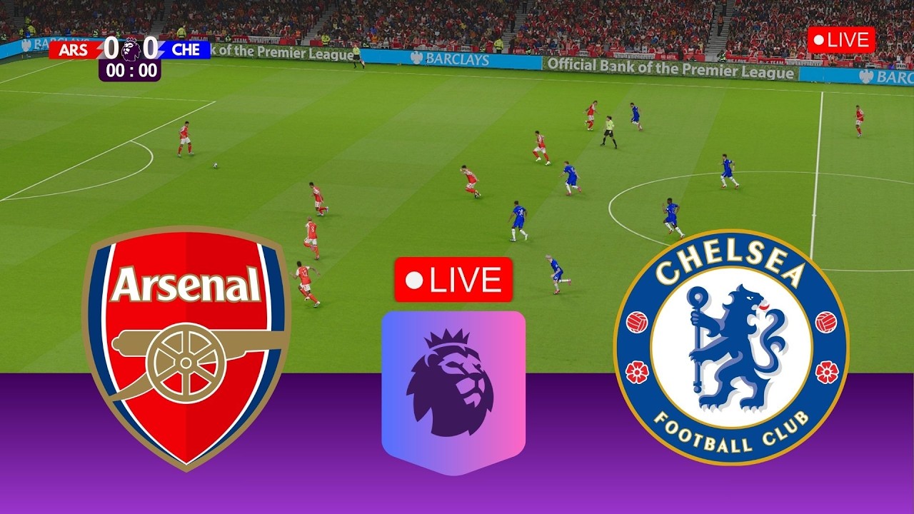 🔴LIVE | Arsenal vs Chelsea | Premier League | Commentary & Score | Realistic Game Simulation