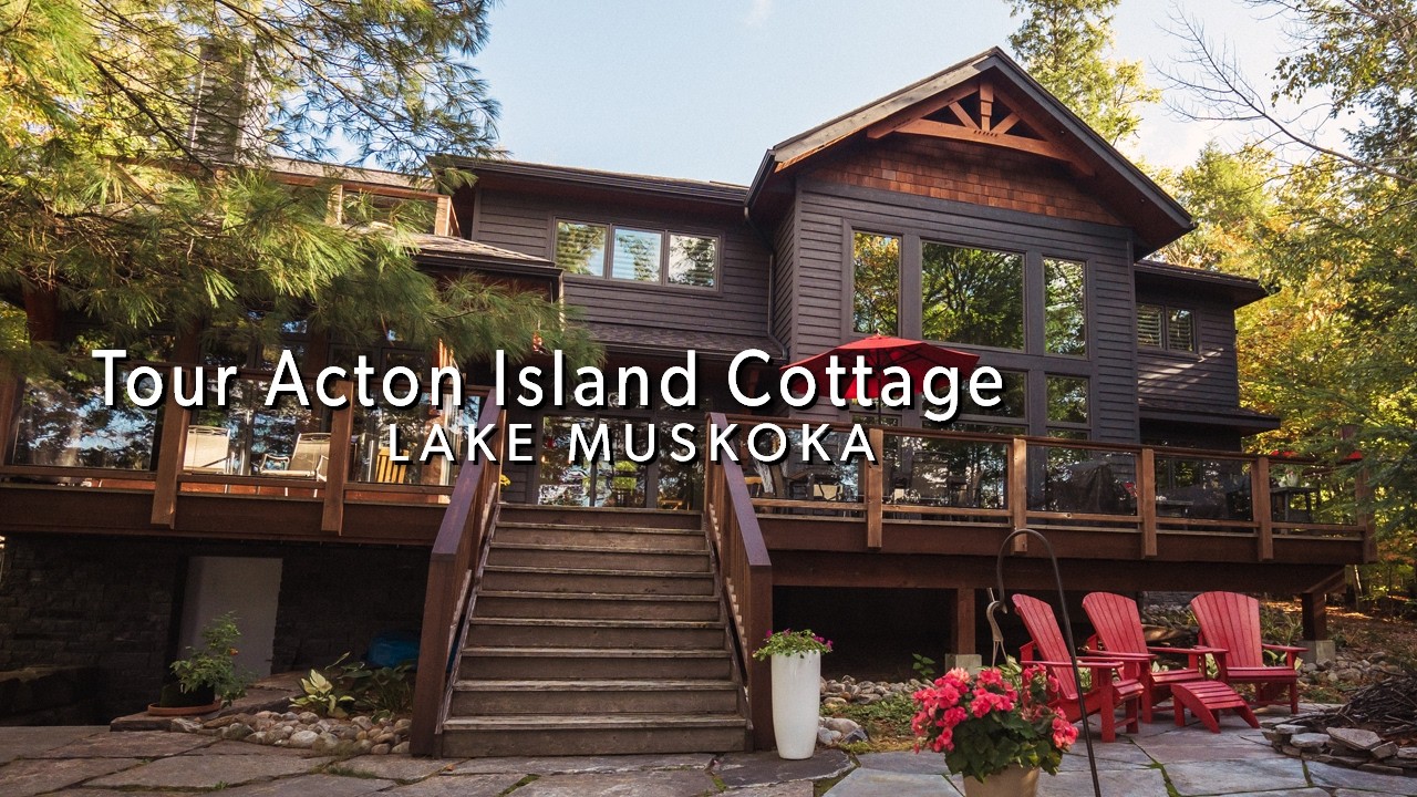 Walk through this beautiful, custom family cottage on Acton Island, Lake Muskoka!