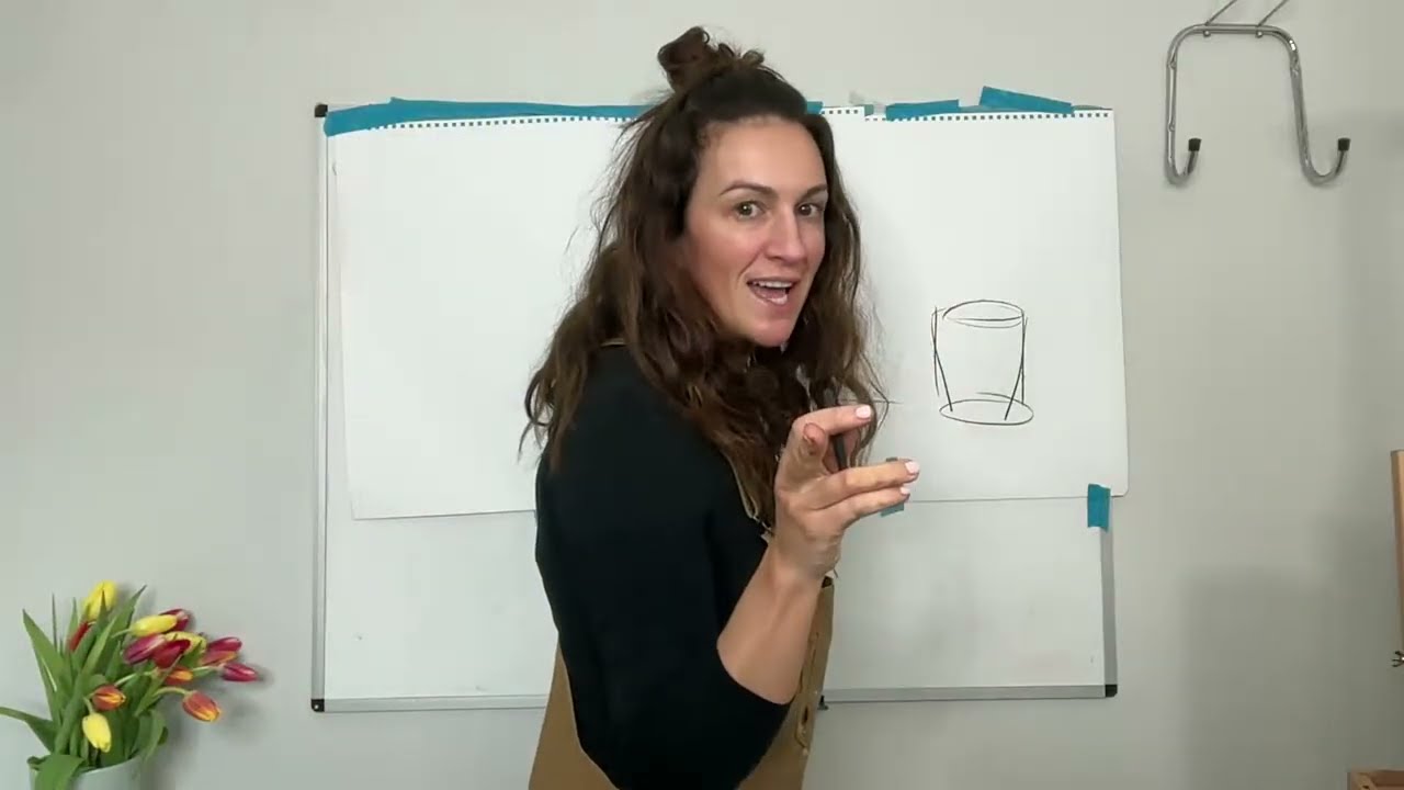 Paint loose acrylic tulips live with professional artist