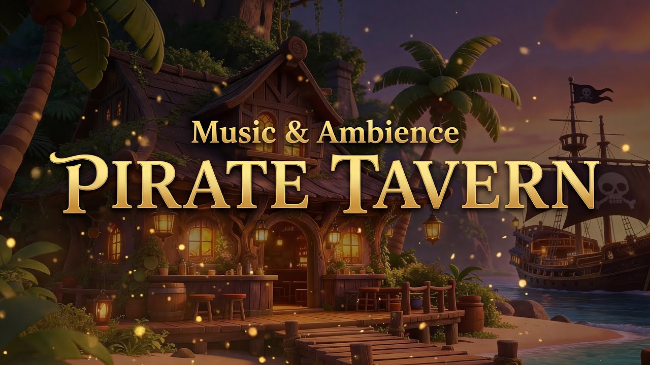 Pirate Tavern Ambience · Sea Shanties & Cozy Pirate Ship Music for Study, Relaxation, Adventure 🏴‍☠️