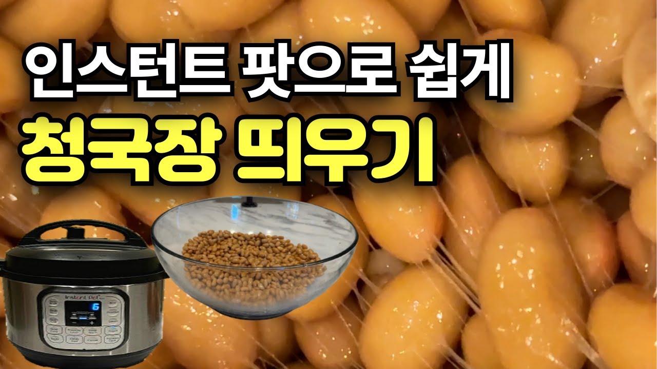 인스턴트 팟으로 청국장을 쉽게  맛있게 만들었어요, 청국장 띄우기, 청국장, 인스턴트 팟,  미국일상, 미국생활, 청국장 샌드위치