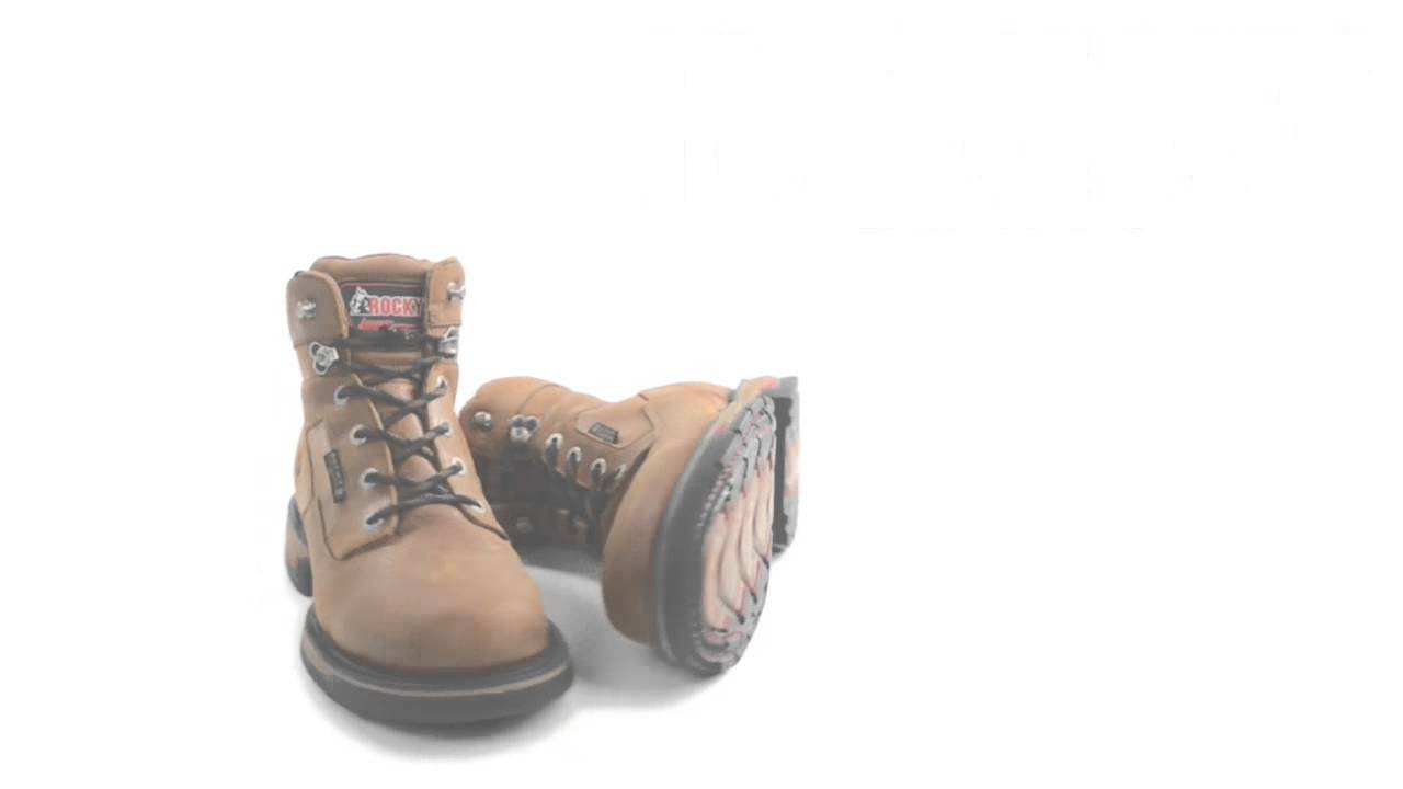 Rocky Long Range Leather Work Boots - Waterproof, 6