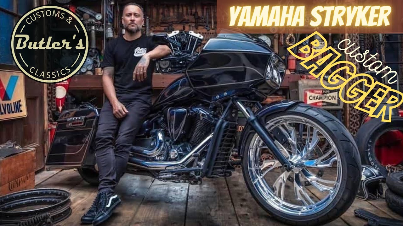 Custom Yamaha Stryker Bagger - first Australian 5.5 x 23-inch front wheel!