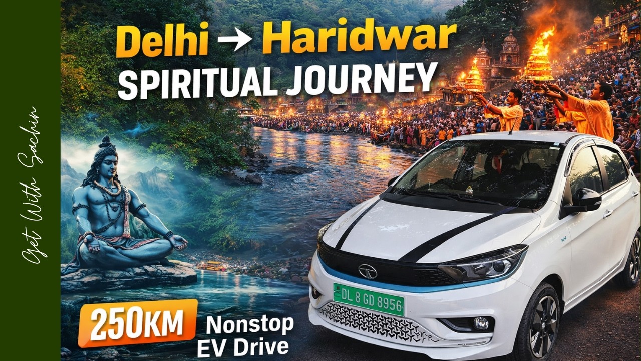 दिल्ली से हरिद्वार  | Charging Stations Delhi To Haridwar ,Tata Tiago ev  -  #tiagoev #tata #evcar