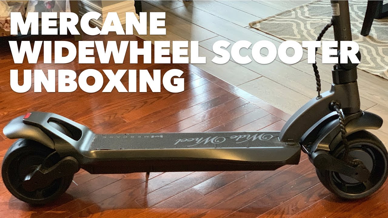 Mercane Widewheel Scooter unboxing