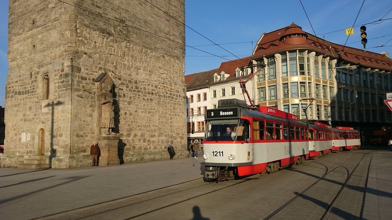 Halle Straßenbahn (Tatra T4D-C/B4D-C), 01./02.03.2018