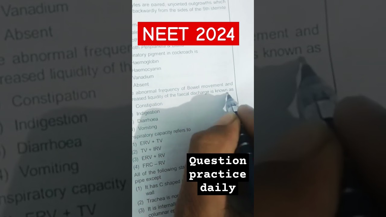 NEET QUESTION PRACTICE PAPER 2024//