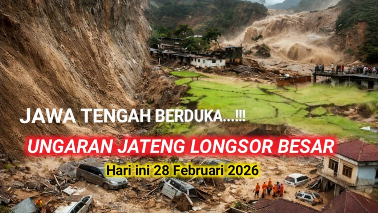 GEMPAR...!! LONGSOR KALONGAN JALUR UNGARAN DEMAK TERPUTUS