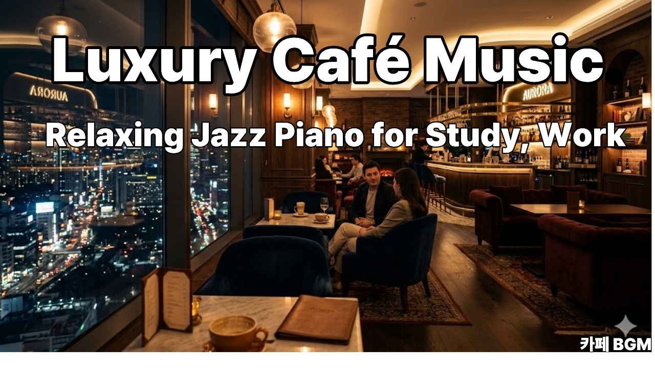 Midnight Coffee Lounge | Relaxing Jazz Café Music for Study, Work & Coffee Time |카페BGM|공부할때 |일할때|휴식