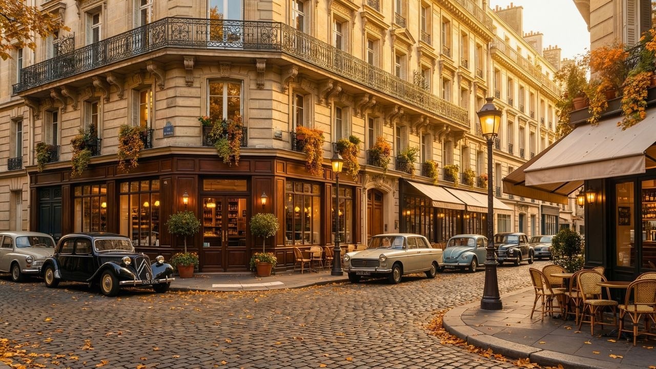 Autumn Corner Café Jazz | Cozy Piano & Saxophone Ambience for Relaxing, Studying & Sleep