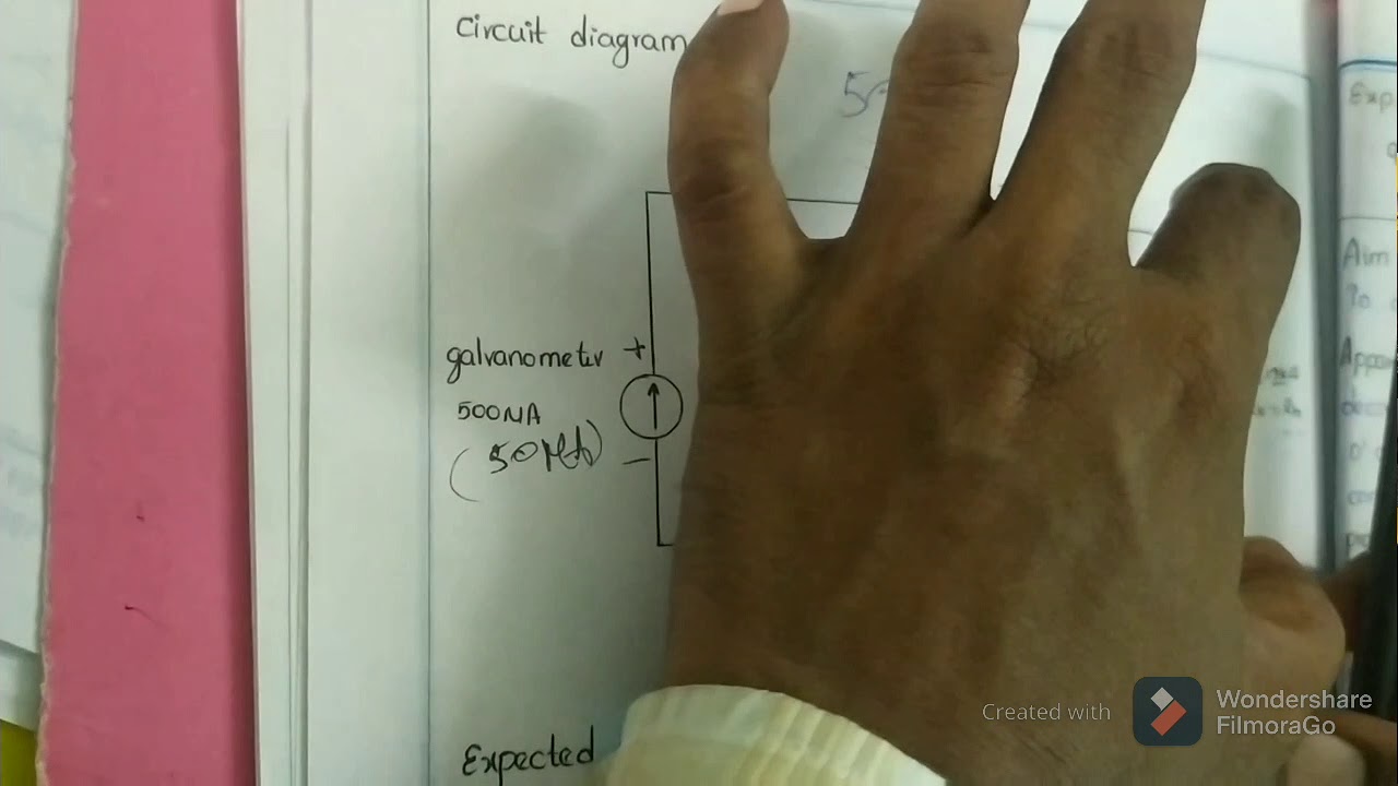 ohm meter using D'arsonal movement