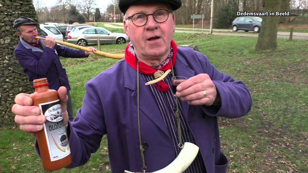 Midwinterhoornblazen bij de De Wheem in Oud Avereest
