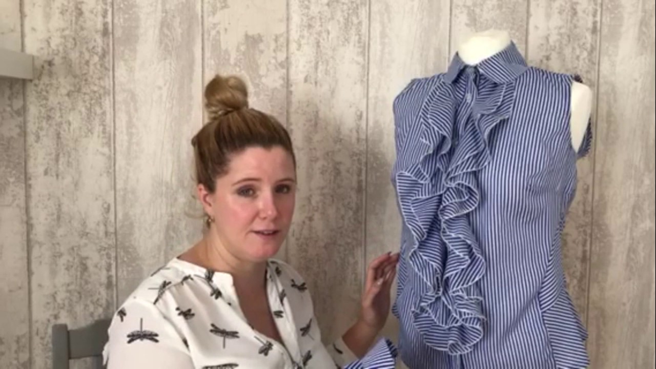 New PDF Sewing Pattern - The Riviera Ruffle Shirt