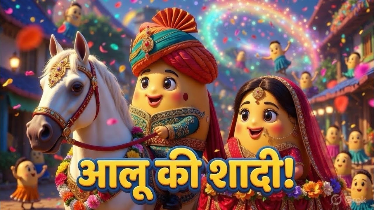 आलू की शादी - Aloo Ki Shaadi | Aloo Ki Baraat | Hindi Nursery Rhymes | Nirmaan Masti