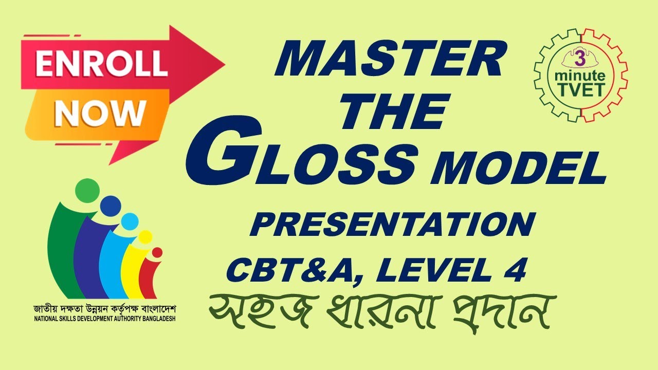 Nsda Demo Presentation The Gloss Model, You Need to Know for CBT&A level 4 assessment