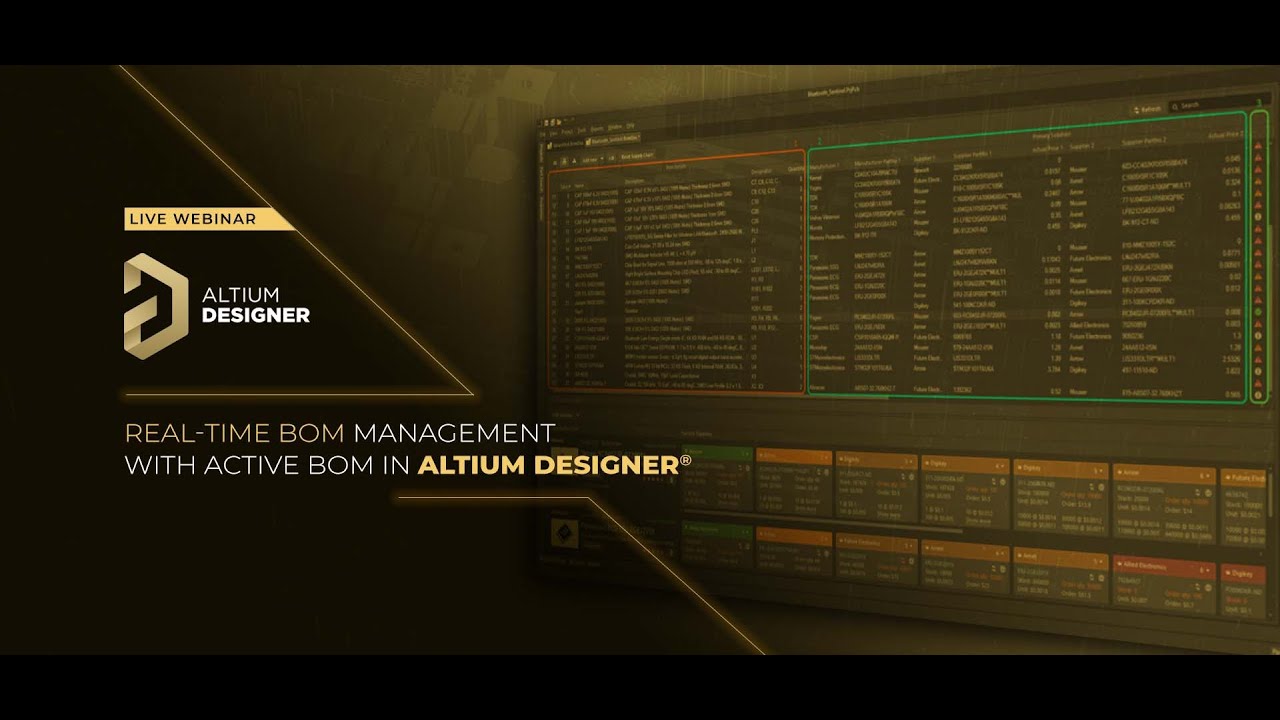 Altium Webinar: Real-Time BOM Management with ActiveBOM in Altium Designer®