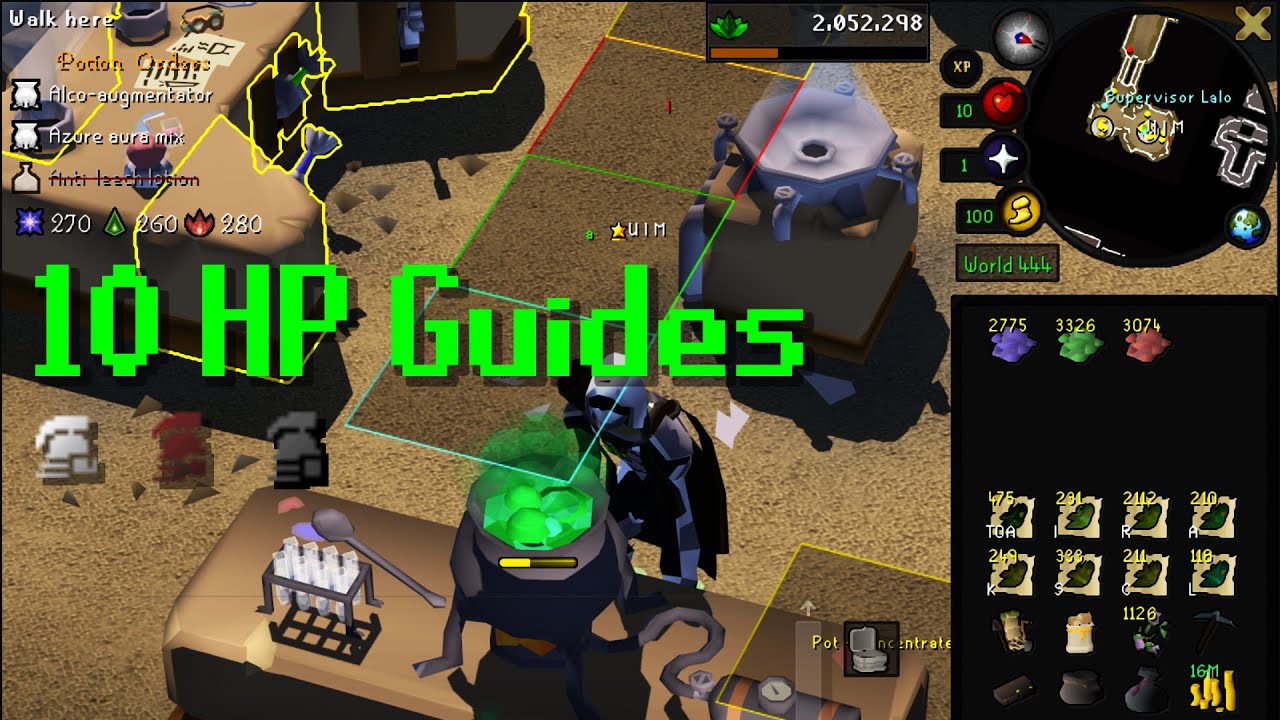 UIM, HCIM, & Iron 10 HP Guide #49 - UIM level-3 Mastering Mixology Herb XP/HR