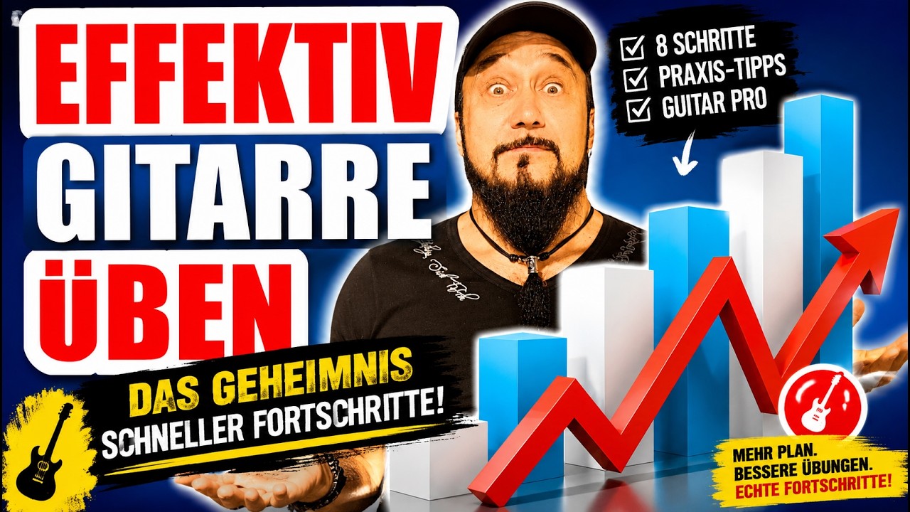 🔥EFFEKTIV Gitarre üben, das Geheimnis schneller Fortschritte !🎸🤘