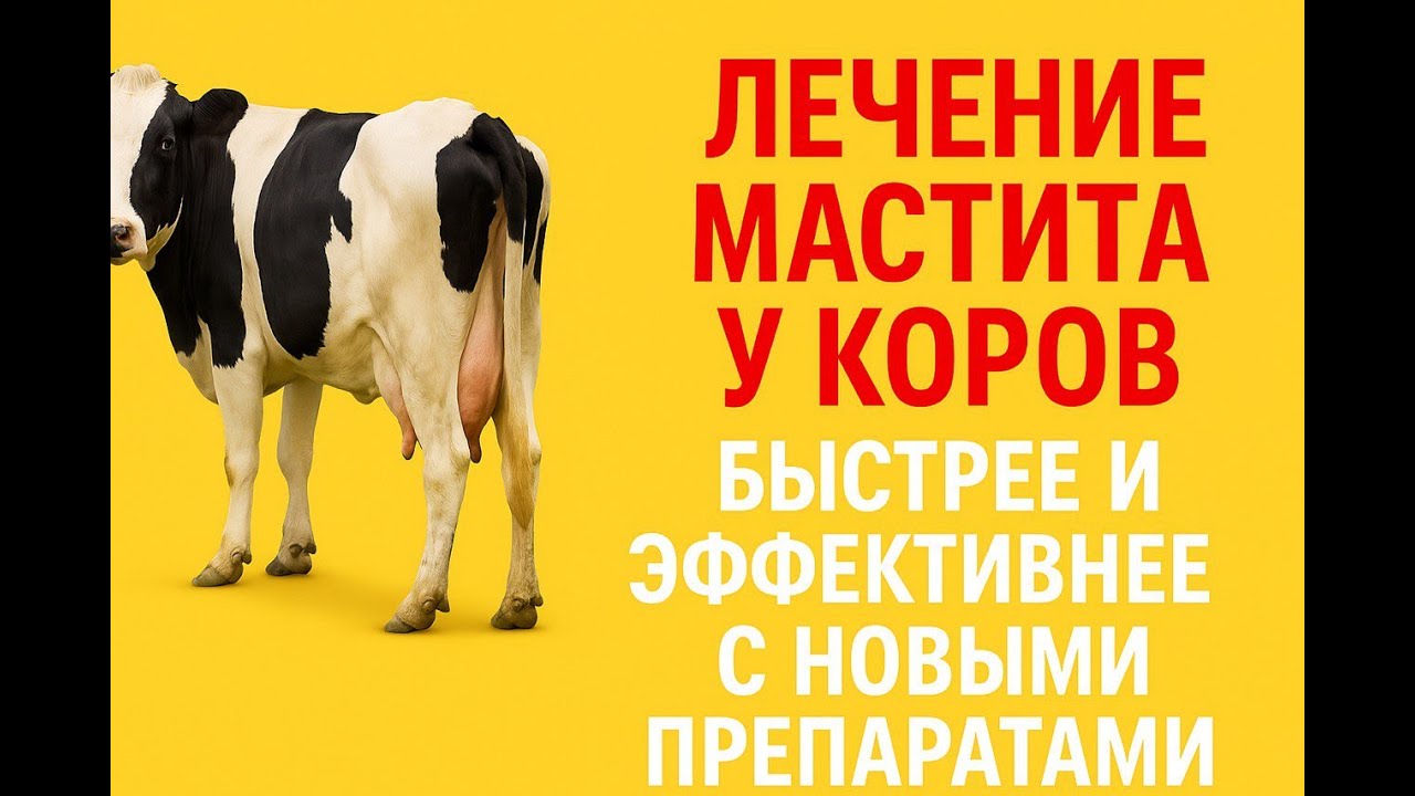 Лечение мастита у коров. Повышаем эффективность и сокращаем сроки лечения. Новые препараты.