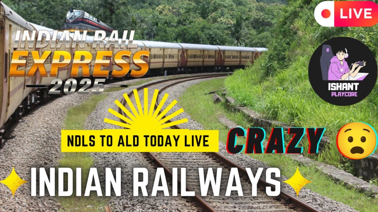 Crazy trip NDLS TO ALD Live now with ISHANTPLAYCORE SUBSCRIBE FOR MORE!! #crazy #indianrailways