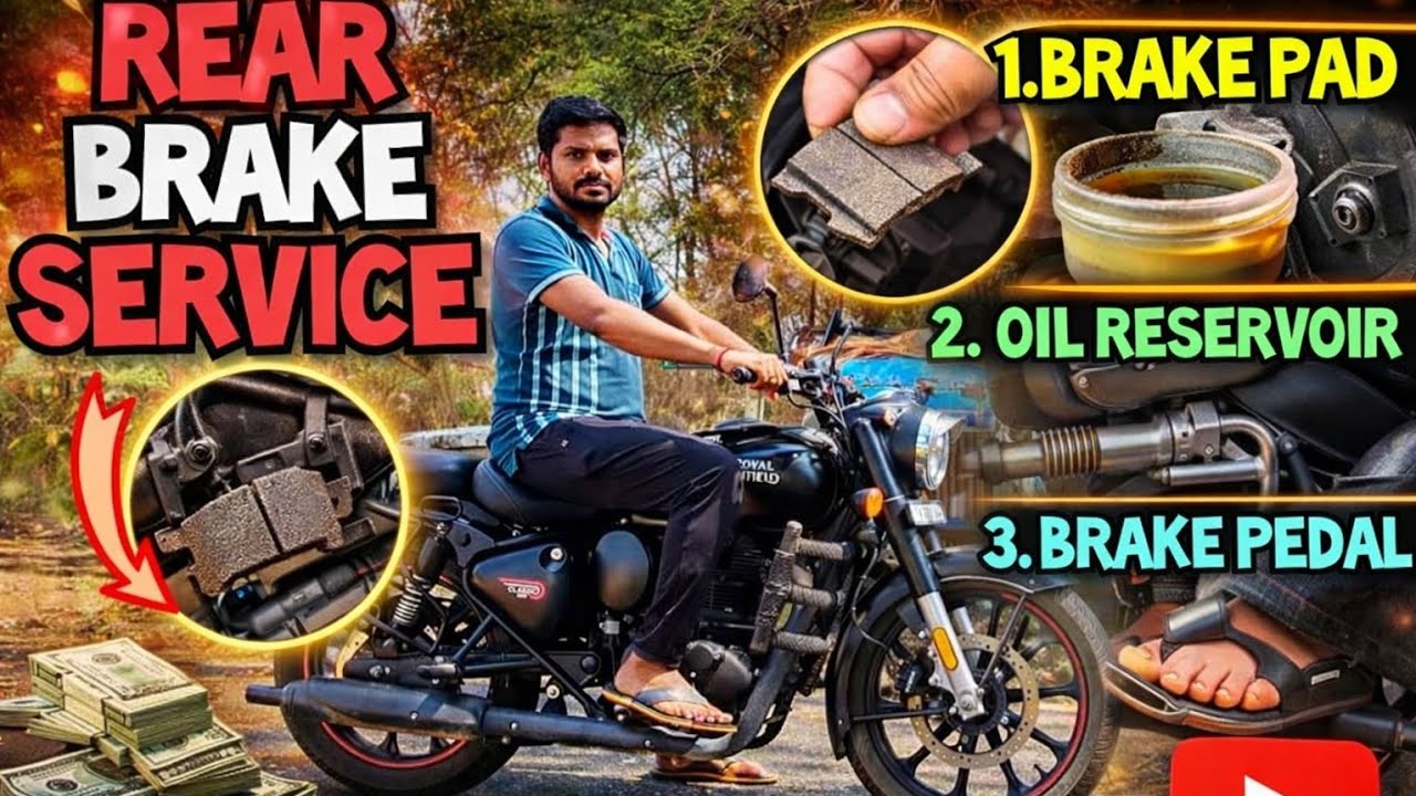 Royal Enfield Classic 350 Reborn - Brake Service - Do It Yourself #trending #automobile #diy #bullet