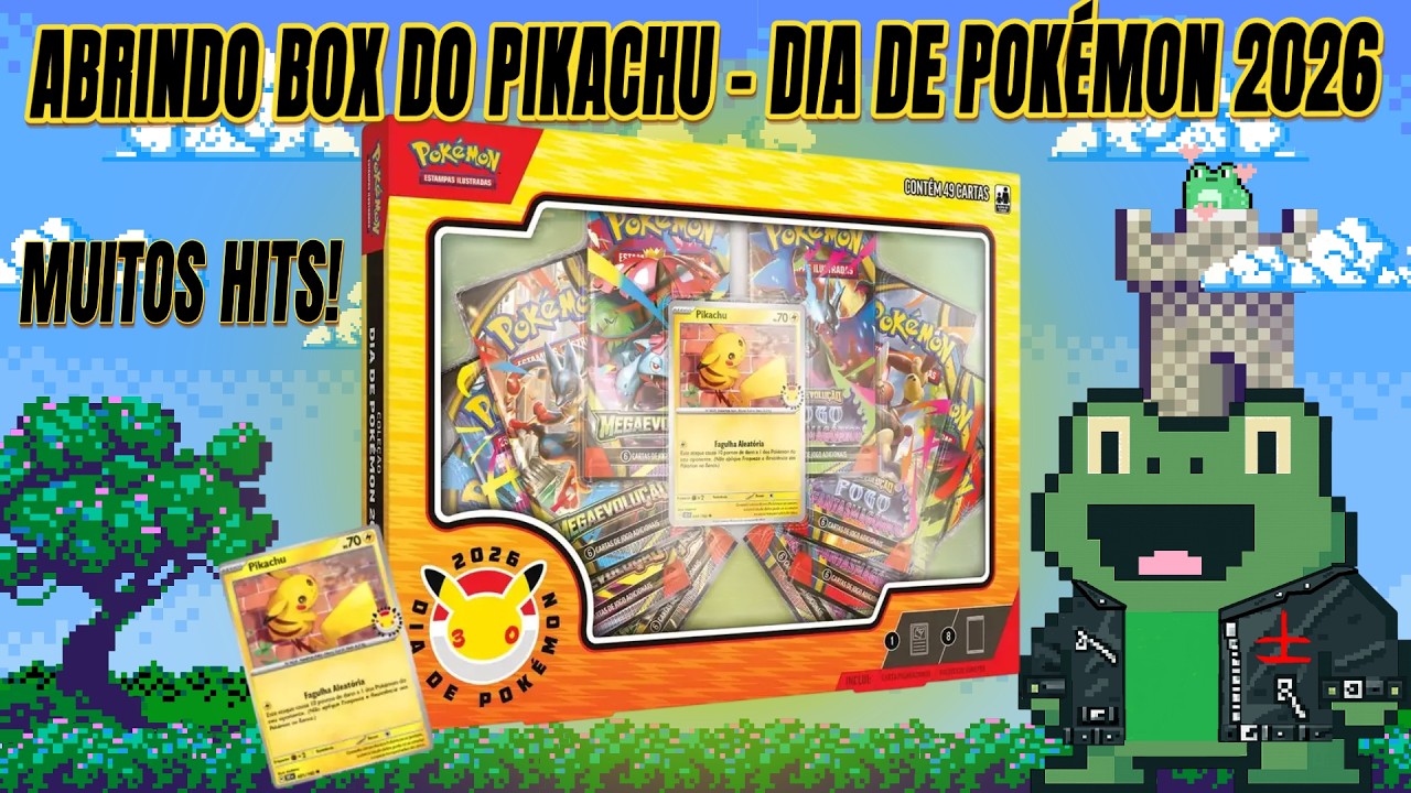 ABRINDO BOX DO PIKACHU - DIA DE POKÉMON 2026! - POKÉMON TCG