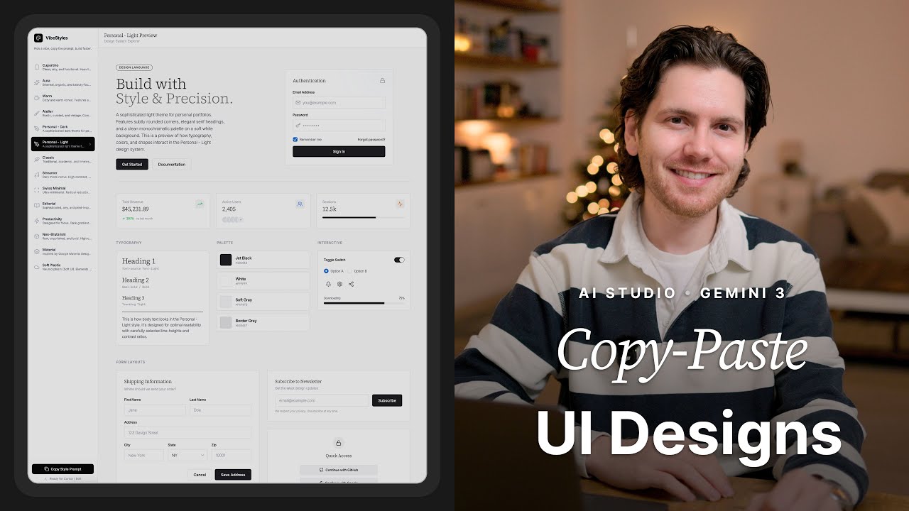 One AI Prompt That Changed My UI Design Process • AI Studio • Gemini 3