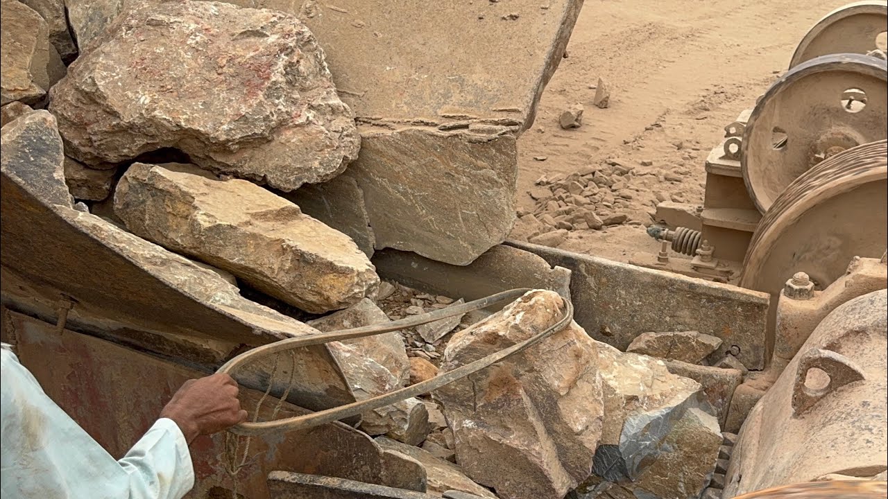 How to Stone Crusher Works? ≥ Powerful Jaw Crusher in Action - Crushing Hard Rocks!”#trending #rock 
