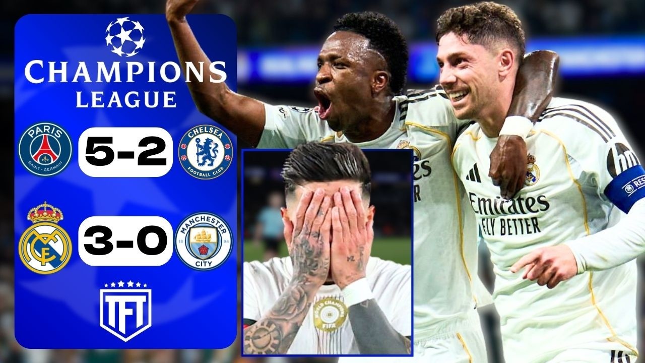 City & Cheslea DESTROYED! Real Madrid 3-0 Man City | PSG 5-2 Chelsea Highlights