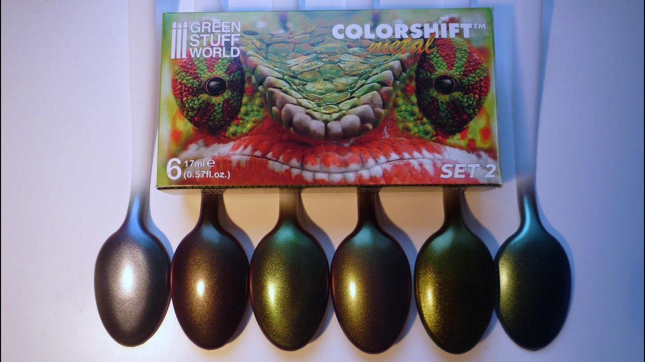 Test peintures caméléons - fluo et métal de Green stuff world 👍👍👍