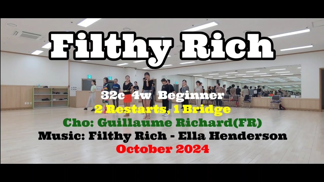 Filthy Rich/ Beginner #임애란linedance #장유도서관 #장유 #율하 #김해시 #라인댄스 #동호회 #장유3동주민센터 #beforesunrise