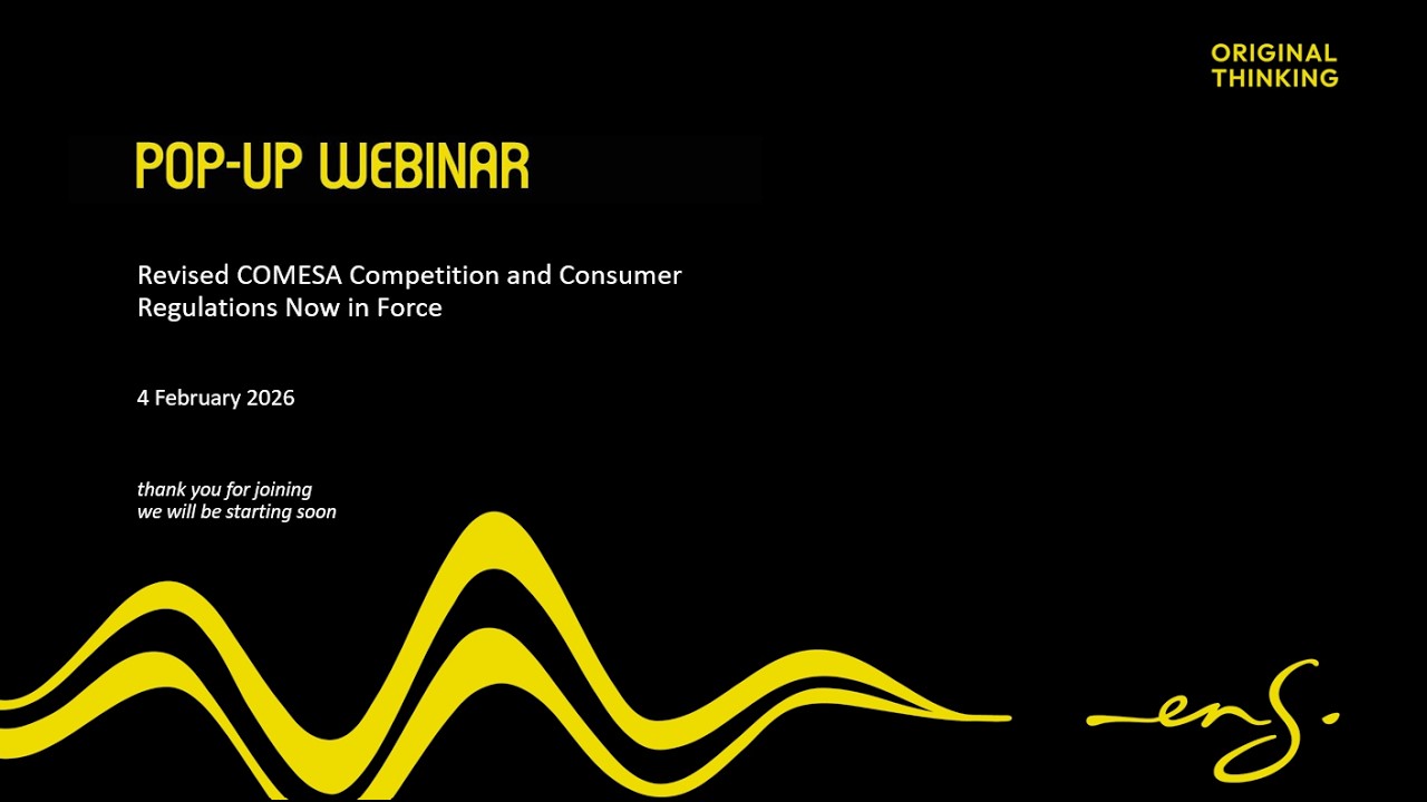 Pop-up Webinar | Revised COMESA Competition Regulations