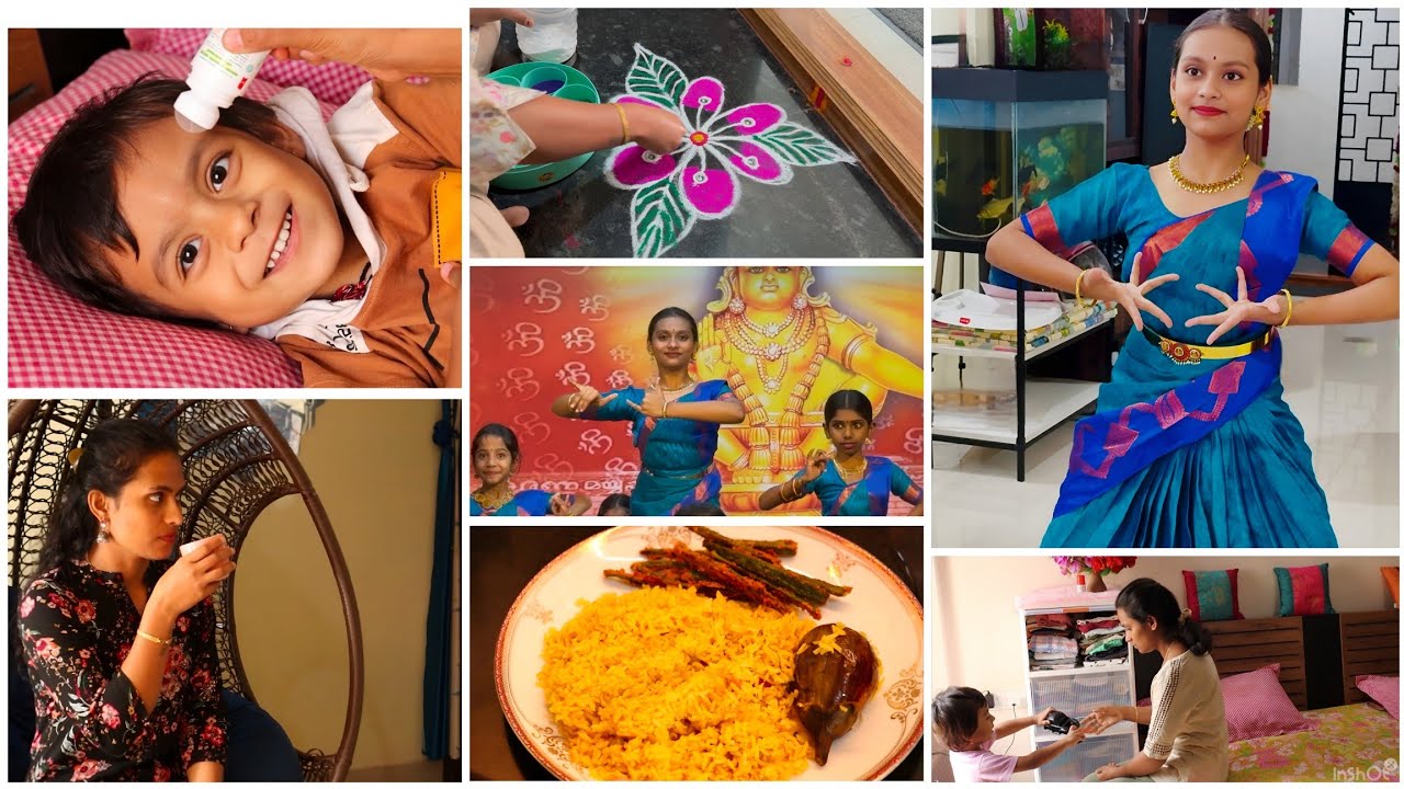 Proud Mom Moments : Pragati Bharatnatyam dance ✨️ brinjal biryani🎉 2025 first day vlog #video #2025