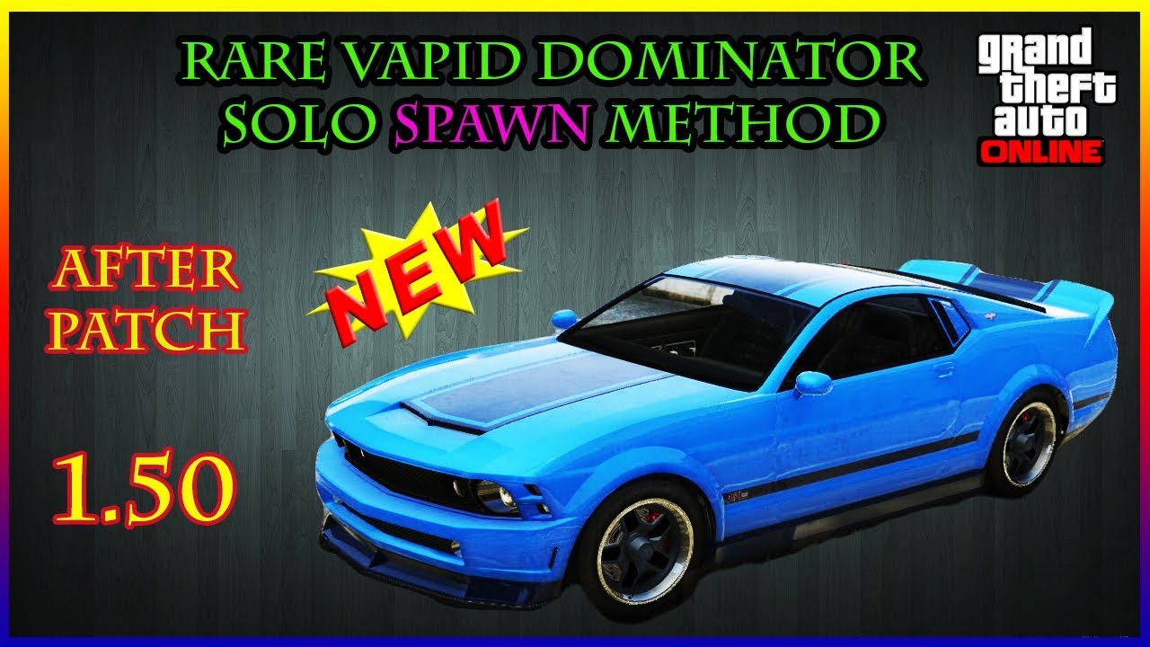 GTA 5 Rare Blue Vapid Dominator Spawn Location