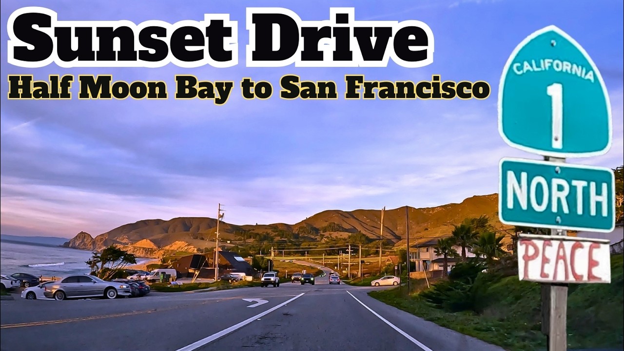 Driving Highway 1 at Sunset | Half Moon Bay to San Francisco, CA | Nissan Z Performance | No Music