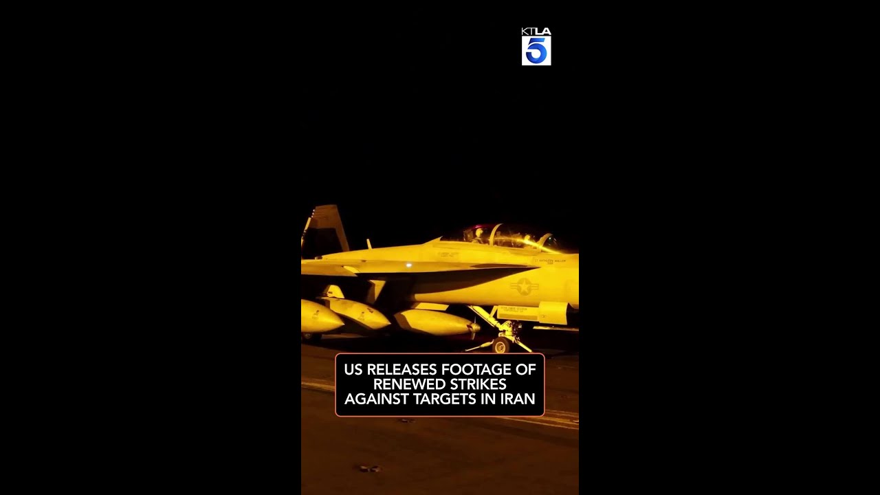 US releases footage of renewed strikes against targets in Iran